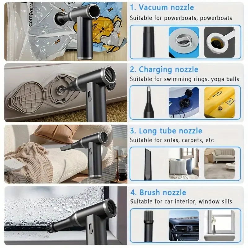 Mini Cordless Air Duster & Vacuum